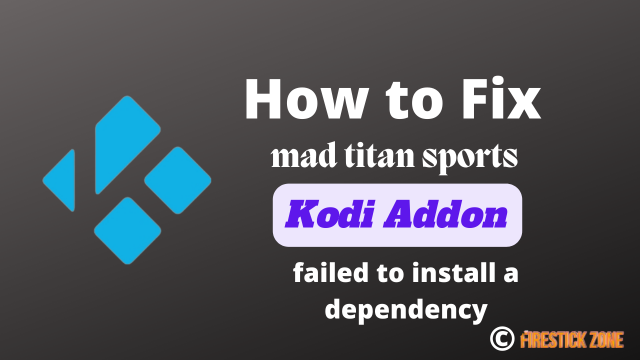 How to Fix mad titan sports failed to install a dependency