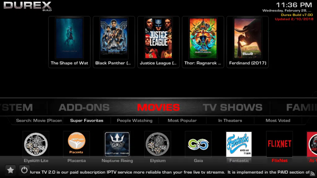 install durex Kodi build 2023_1