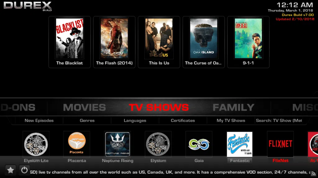 How to Install Durex Kodi Build 2023 on Firestick/Android